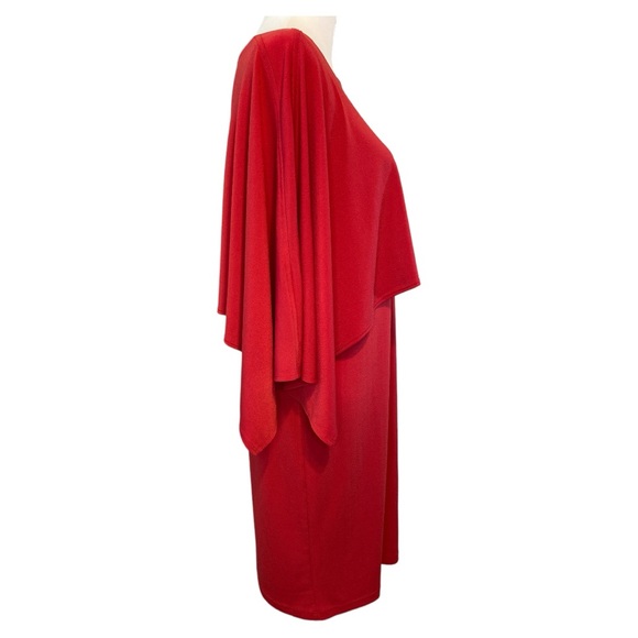 Chico's Convertible Dress Size S Red Classic Office Resort Travel Date Night - Picture 4 of 9